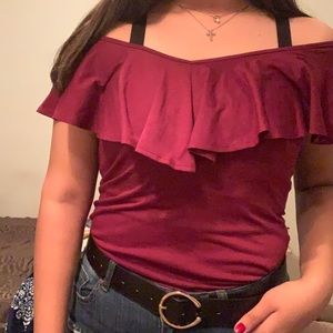 Over the shoulder blouse